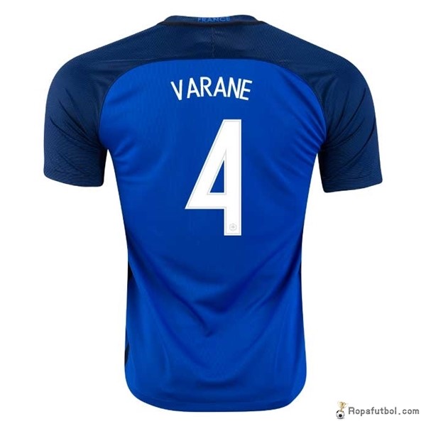 Camiseta Francia Replica Primera Ropa Varane 2016 Azul